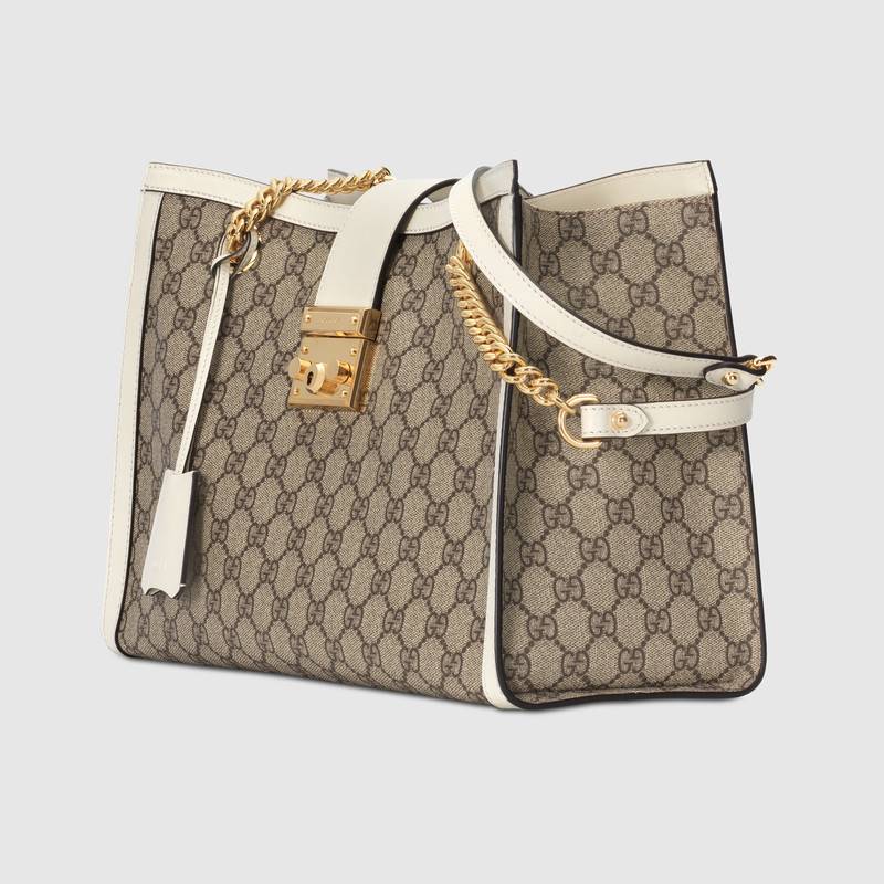 Gucci Padlock Medium GG Shoulder Bag 479197 White 